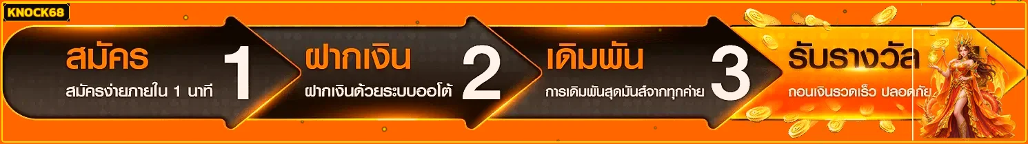 ขั้นตอนใช้งาน KNOCK68 บนมือถือ