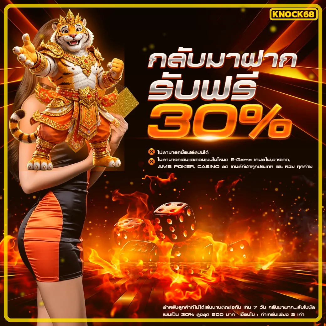 กิจกรรมและข้อมูลโบนัส KNOCK68